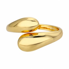 Sculptura öppen ring i guld