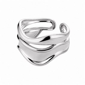 Ondine vågring i silver