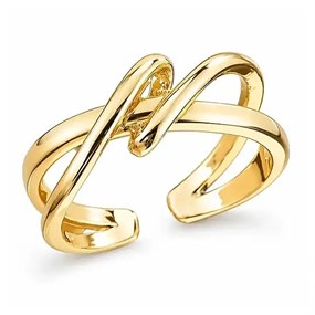 Ruban korsad ring i guld