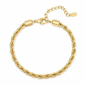 Corde repkedjearmband i guld
