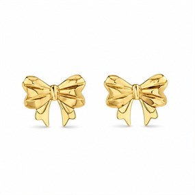 Ruban rosettörhängen i guld