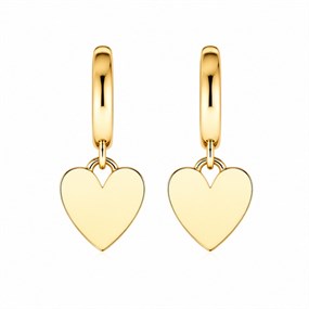 Amour hjärthoops i guld